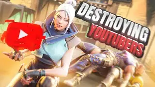 VALORANT PRO SMURFS ON YOUTUBERS WITH JETT !?! ft. Ethos, Flexinja, Kyedae