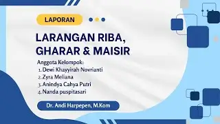 Larangan Riba,Gharar, dan Maisir