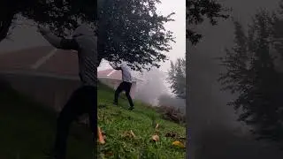 shadow boxing in nature 🥊🤍