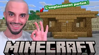 On débute la CONSTRUCTION de notre BASE dans le BIÔME PARFAIT dans MINECRAFT ! 👌 #04