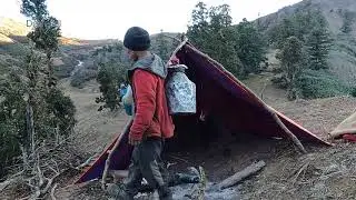 The Himalaya shepherds winter life
