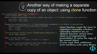 11e Copying an Object Using Clone Method of Java