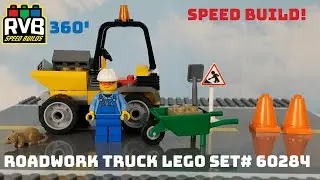 LEGO City Set# 60284 Roadwork Truck Speed Build & LEGO Review RVB Brick Speed Builds