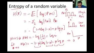 EE769 2 9 Basic Math for ML - Entropy, and joint, conditional, marginal distributions