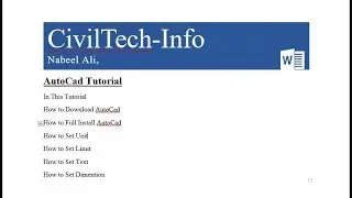 How to | Download| install & Set | Unit | Limit | Text | Dimension | By Nabeel Ali |