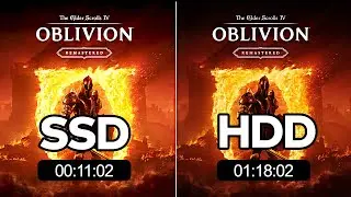 The Elder Scrolls IV Oblivion Remastered - SSD vs HDD | Load Time Test | Game Performance Test