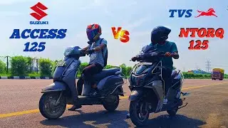TVS NTORQ 125 VS SUZUKI ACCESS 125 || DRAG RACE || 🔥 UNEXPECTED RESULT||