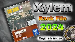 Xylem Rank file 2024 || ENGLISH BOOK INDEX