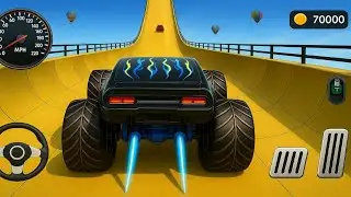 Superhero Monster Truck - Mega Ramp Impossible Tracks Driving - Android GamePlay