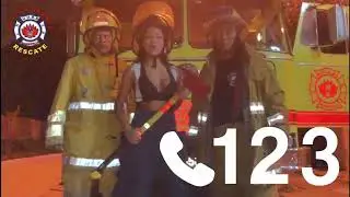 Maite flores la beishu  colavora con los bomberos voluntarios