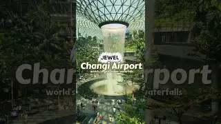 Jewel Changi! World&rsquo;s largest indoor waterfalls #airport #jewelchangi #singapore #travelvlog #viral