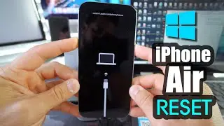 Как сбросить настройки iPhone Air до заводских и восстановить их на компьютере с Windows