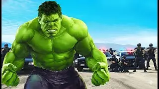 HULK DESTROYED ARMY BASE 😱 | GTA 5 Hulk Mod