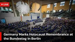 🔴LIVE: Germany Honors Holocaust Victims at Bundestag Ceremony | AC1W