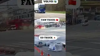 VOLVO vs FAW vs UD &mdash; THE MOST EXTREME TRUCK SAFETY TEST EVER CAUGHT ON CAMERA