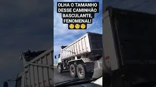 OLHA O TAMANHO DESSE CAMINH&Atilde;O BASCULANTE, FENOMENAL! #shorts #shortvideo #shortsfeed #shortsviral