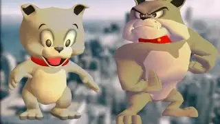 Tom and Jerry War of the Whiskers(1v3): Tyke vs Team Spike Gameplay HD - Funny Cartoon