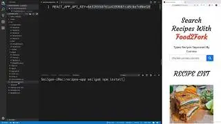 Create Food Recipe App using ReactJs with Ajax Search option - 20  Source Files