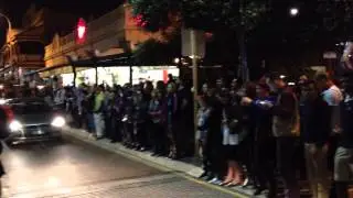 Fremantle fans celebrate win
