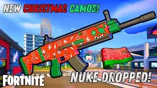 Dropping My FIRST *NUKE* In FORTNITE With NEW CHRISTMAS CAMOS! - | Fortnite