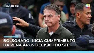 Bolsonaro come&ccedil;a a cumprir pena de 27 anos por tentativa de golpe ap&oacute;s decis&atilde;o do STF | #SBTBrasil