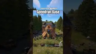 Rust speedrun 2*1 base with refinery 2025