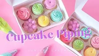 How to Pipe Cute Cupcakes! 🧁