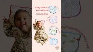 Best Baby Pillow! Memory Foam Head Shaping Pillow- Soft, Washable & Safe! #BabyPillow #BabySleepTips