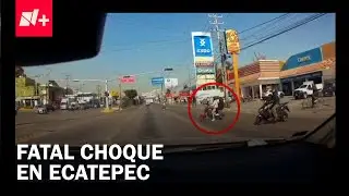 Camión de la Guardia Nacional invade carril del Mexibús y mata a motociclista en Ecatepec - En Punto