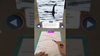 Draw Loch Ness Monster in Mixed Reality!  #quest3 #art #pencil2d #artdrawing #mixedreality #artist