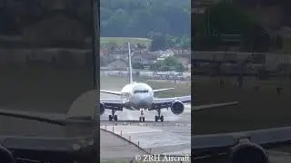 United Airlines B767 Landing Goes Wrong at Zurich Airport #shorts