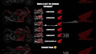Honda CBR Series Exhaust Sound Comparison😲#honda #cbr1000rr #cbr650r #cbr150r #cbr250rr #cbr500r