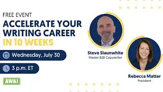 FREE Event: Accelerate Your Writing Career in 10 Weeks