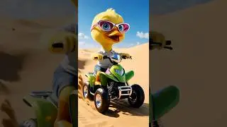 Duck🐤rides ATV🌵 #dubidubidu #explore #duck #duckvideo #duckshorts #funnyduck #duckrescue #fy