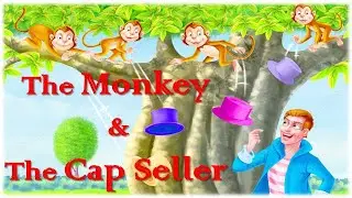 THE MONKEY & THE CAP SELLER | Moral Stories In English | English Story For Kids .