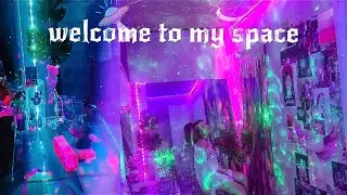 quarantine room makeover & room tour 2020 ⚒ | AESTHETIC, GALAXY, NEON 🔮✨