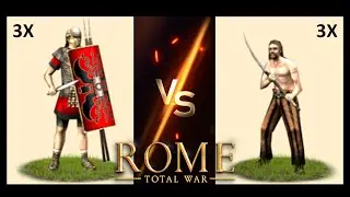 Can 3 Falxmen Units Smash through 3 Early Legionary Cohorts in Rome: Total War?