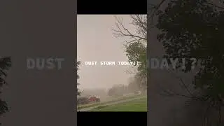 dust storm today no power! #duststorm #storm #tornado #tornados #indiana #dustcloud #weather