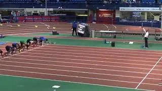 2018 QUEENS INDOOR CHAMPIONSHIP - Boys 55m Hurdle Final SCHOOL RECORD