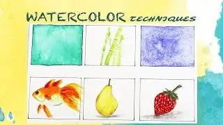 Watercolor Techniques For Beginners: Wash, Dry Brush, Salt, Masking, Lift, Gouache