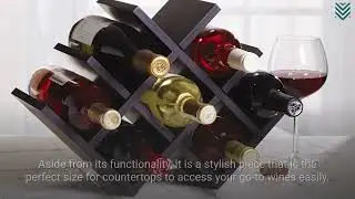 Best stylish Freestanding 4 Tier Wine Rack 2022 Review | Bar Cabinet for Home Kitchen Dining Room