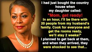 I just bought the country house, my daughter called  In an hour, we ll be there with 20!