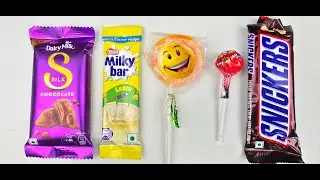 Chocolate Unboxing Video 🍫 | Dairy Milk Silk, Snickers, Milky Bar & Emoji Lollipop , 😱 ₹10&ndash;₹50