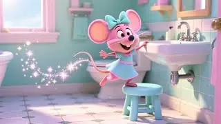 Mia Mouse Washes Hands Right! ✋🧼 | Fun Hygiene & Learning Rhyme for Kids | Nursery Rhymes