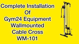 How to install Gym24 Equipment Wall mounted Cable Cross Over WM-101#gym24equipment #ufitindia