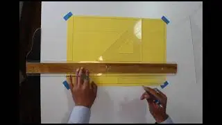 COMO ALINEAR LA HOJA DE DIBUJO CON LA REGLA T