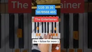 The Entertainer (Easy Piano Tutorial)