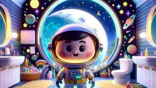 Space Adventure Cleanliness Mission 🌌🚀  | Struggling with Kids' Bathroom Mess?
