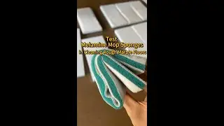 Testing melamine mops on rough floors!#NanoMop #durabilitytest  #RoughFloorCleaning #NanoSponge
