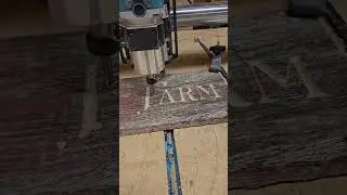 Carving a Sign on Old Hemlock Barnwood with a Onefinity CNC Machine. #onefinity #cnc #woodworking